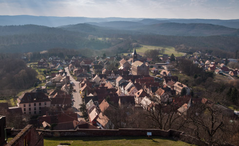 Ausblick von der Burg Lichtenberg